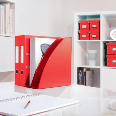 Leitz: LEITZ Stehsammler WOW 52771026 rot Kunst