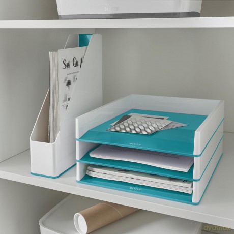 LEITZ Stehsammler WOW Duo Colour perlwei