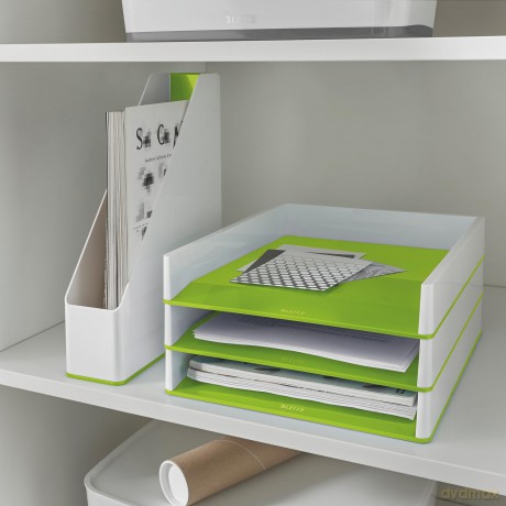 LEITZ Stehsammler WOW Duo Colour perlwei