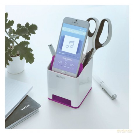 Leitz: LEITZ Stiftehalter WOW Duo Colour perlwe