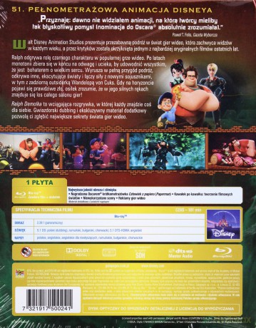 Ralph Demolka (Disney) Czarne charakterki [Blu-Ray]