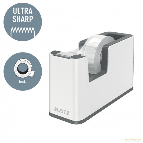 Leitz: LEITZ Tischabroller WOW Duo Colour perlw