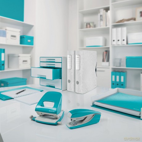 Leitz: LEITZ Tischabroller WOW Duo Colour perlw