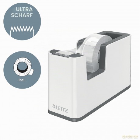 Leitz: LEITZ Tischabroller WOW Duo Colour perlw