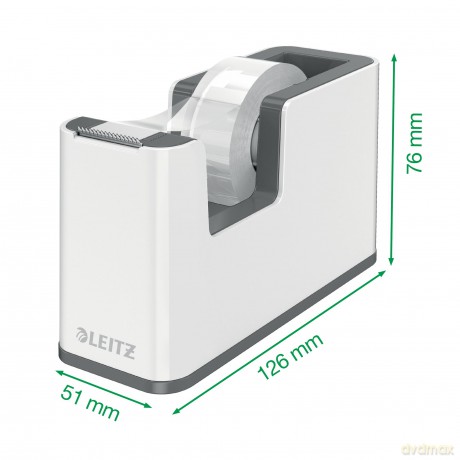 Leitz: LEITZ Tischabroller WOW Duo Colour perlw