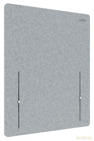 Leitz: LEITZ Tischtrennwand 61220085, hellgrau
