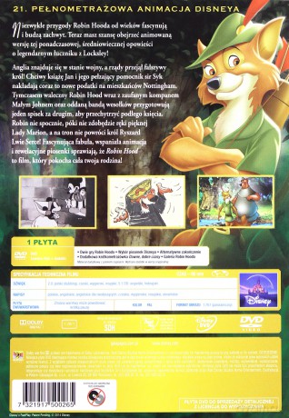 Robin Hood (Disney) Czarne charakterki [DVD] 