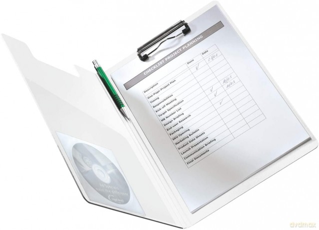 LEITZ WOW Klemm-Mappe blau