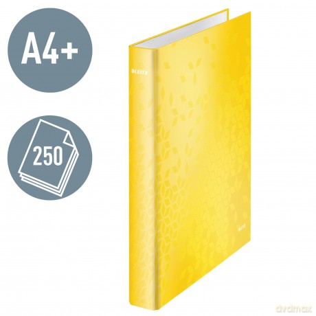 LEITZ WOW Ringbuch 2-Ringe gelb