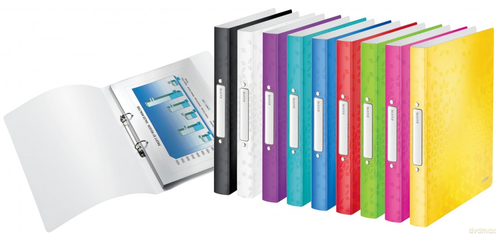 Leitz: LEITZ WOW Ringbuch 2-Ringe rot 3,2 cm DI