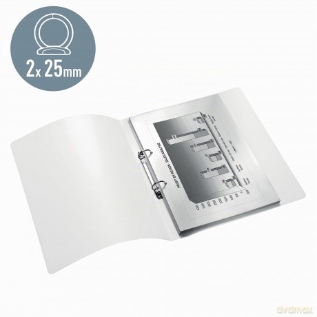 Leitz: LEITZ WOW Ringbuch 2-Ringe rot 3,2 cm DI