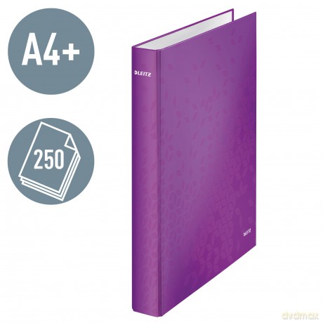 LEITZ WOW Ringbuch 2-Ringe violett
