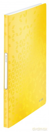 LEITZ WOW Sichtbuch pink-metallic mit 40