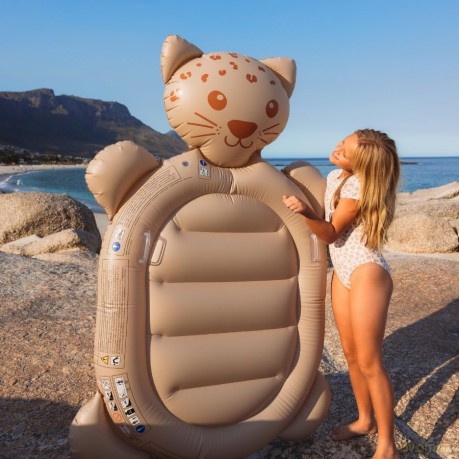 Leoparden Float, braun, 180 cm