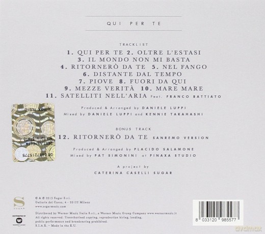 Giovanni Caccamo: Qui Per Te [CD]