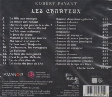 Robert Payant: Les Chanteux [CD]