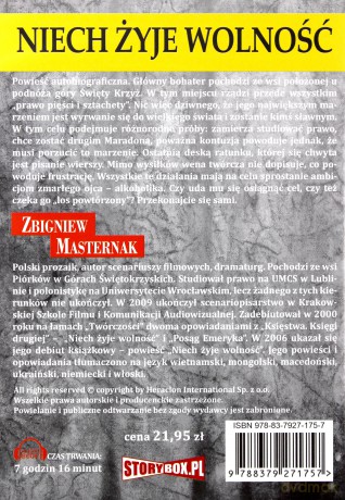Niech żyje wolność - Zbigniew Masternak [AUDIOBOOK] [CD-MP3]
