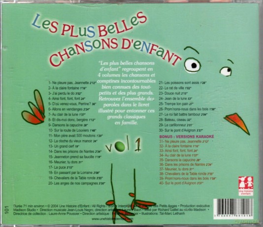 Les Plus Belles Chansons D Enfants-Vol 1 [CD]