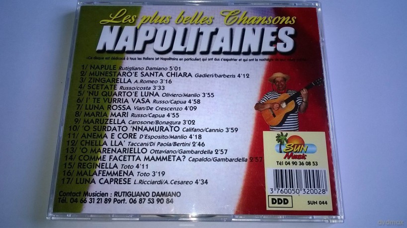 Compilation: Les Plus Belles Chansons Napolitaines [CD]