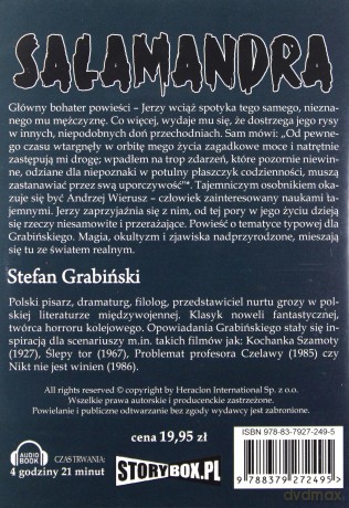 Salamandra - Grabiński Stefan [AUDIOBOOK] [CD-MP3]