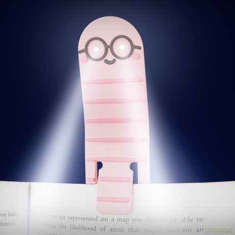 Lesezeichen mit Licht, Bźcherwurm