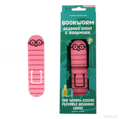 Lesezeichen mit Licht, Bźcherwurm