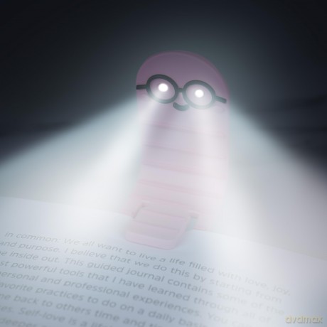 Lesezeichen mit Licht, Bźcherwurm