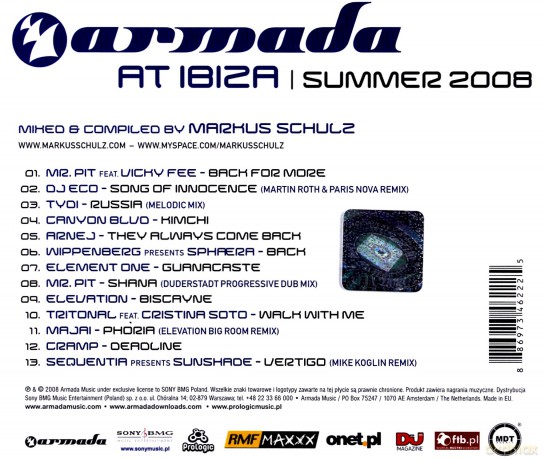 Armada At Ibiza Summer 2008[CD]
