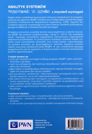 Analityk Systemów Przygotowanie Do Egzaminu Z Inżynierii Wymagań - Karolina Zmitrowicz [KSIĄŻKA]