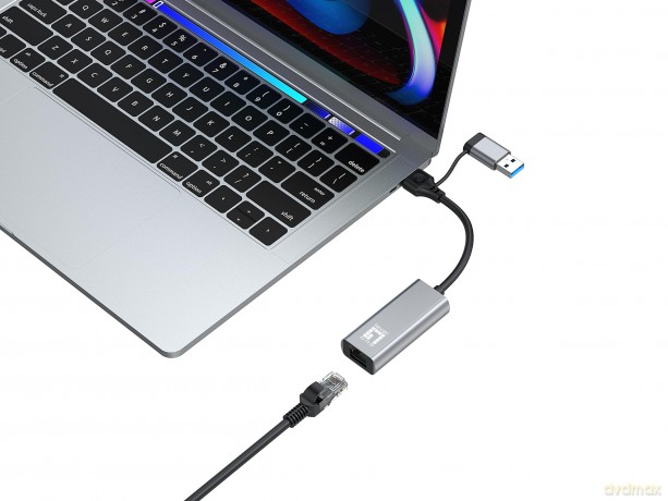 LevelOne Adapter USB-C + USB-A -> RJ45 1