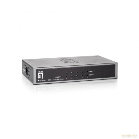 LevelOne Switch 4x GE GEU-0521 1xGSFP Me