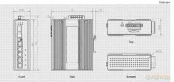 LevelOne Switch 4x GE IES-0600 2xG