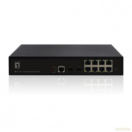 LevelOne Switch 8x GE GEL-1061 2xG