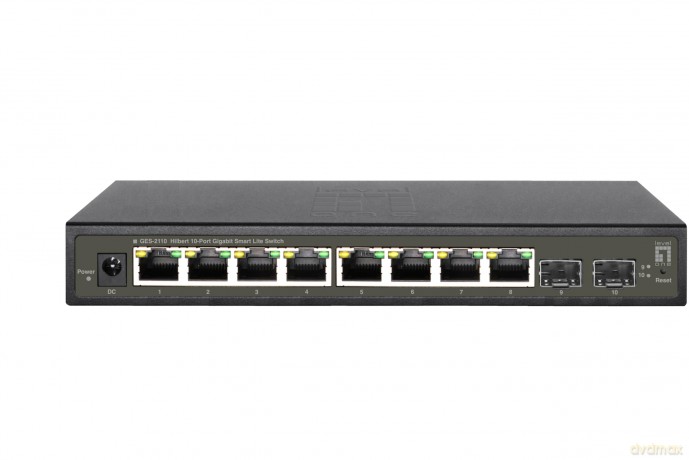 LevelOne Switch 8x GE GES-2110 2xG