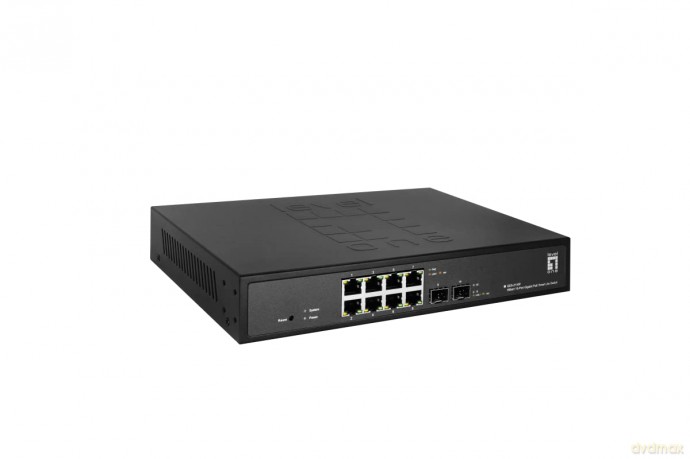 LevelOne Switch 8x GE GES-2110P 2xG