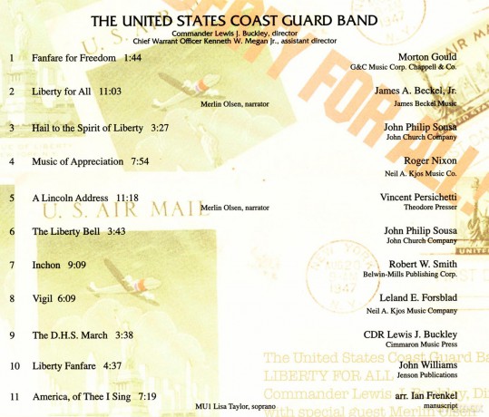 Us Coast Guard Band: Liberty For All [CD]