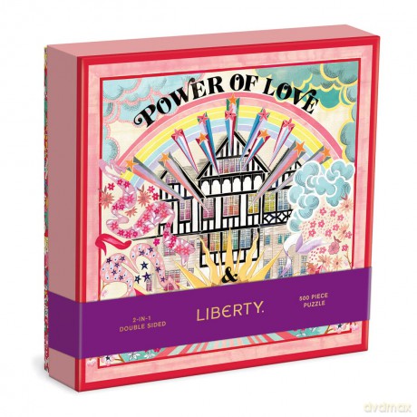 Liberty Power of Love 500 Piece Double Sided Puzzle with Shaped Pieces [KSIĄŻKA]