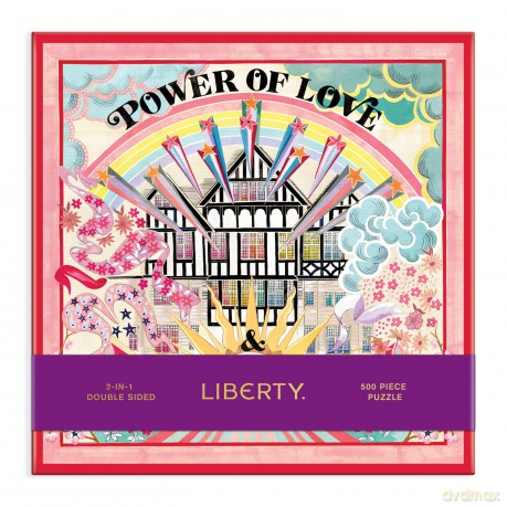 Liberty Power of Love 500 Piece Double Sided Puzzle with Shaped Pieces [KSIĄŻKA]