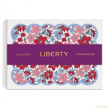 Liberty Scalloped Shaped Notecard Set [KSIĄŻKA]