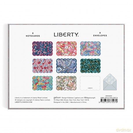 Liberty Scalloped Shaped Notecard Set [KSIĄŻKA]
