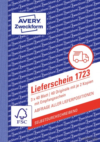 Lieferschein M.Empf.A6,3x40Bla