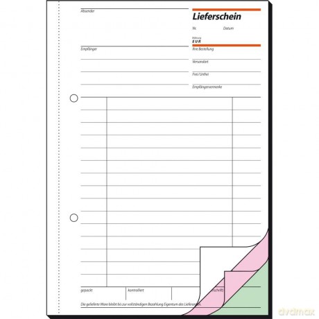 Lieferschein,A5,3x50Bl.3-Fach