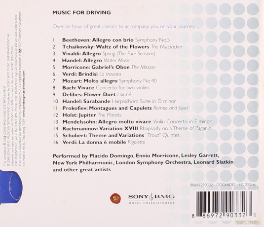 Music for Driving [CD]