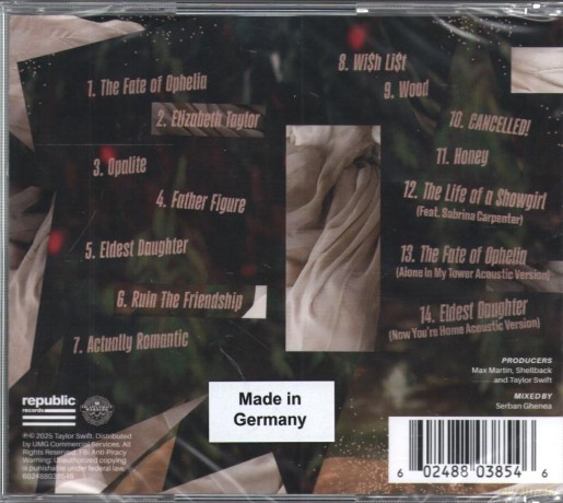 Swift,Taylor: Life Of A Showgirl (Alone In My Tower Acoustic) [CD]