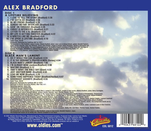 Alex Bradford: Lifetime Believing/Black Man's Lament [2CD]