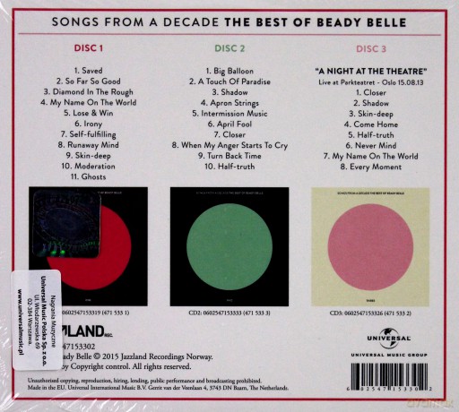 Beady Belle: Songs From A Decade The Best Of Beady Belle [3CD]