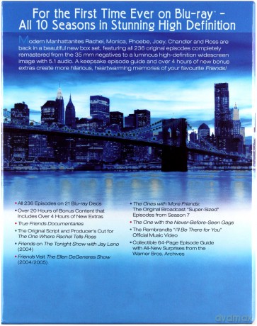 Friends - The Complete Season 1-10 (Przyjaciele Sezon 1-10) [21xBlu-Ray]