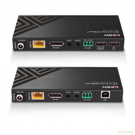 LINDY 150m Cat.6 Displayport &USB KVM HD