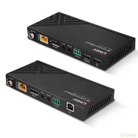 LINDY 150m Cat.6 Displayport &USB KVM HD