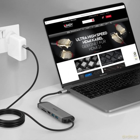 LINDY DST-Micro 140 USB Typ C 4K Laptop